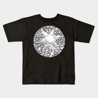 Geometric Flower and Vines Kids T-Shirt